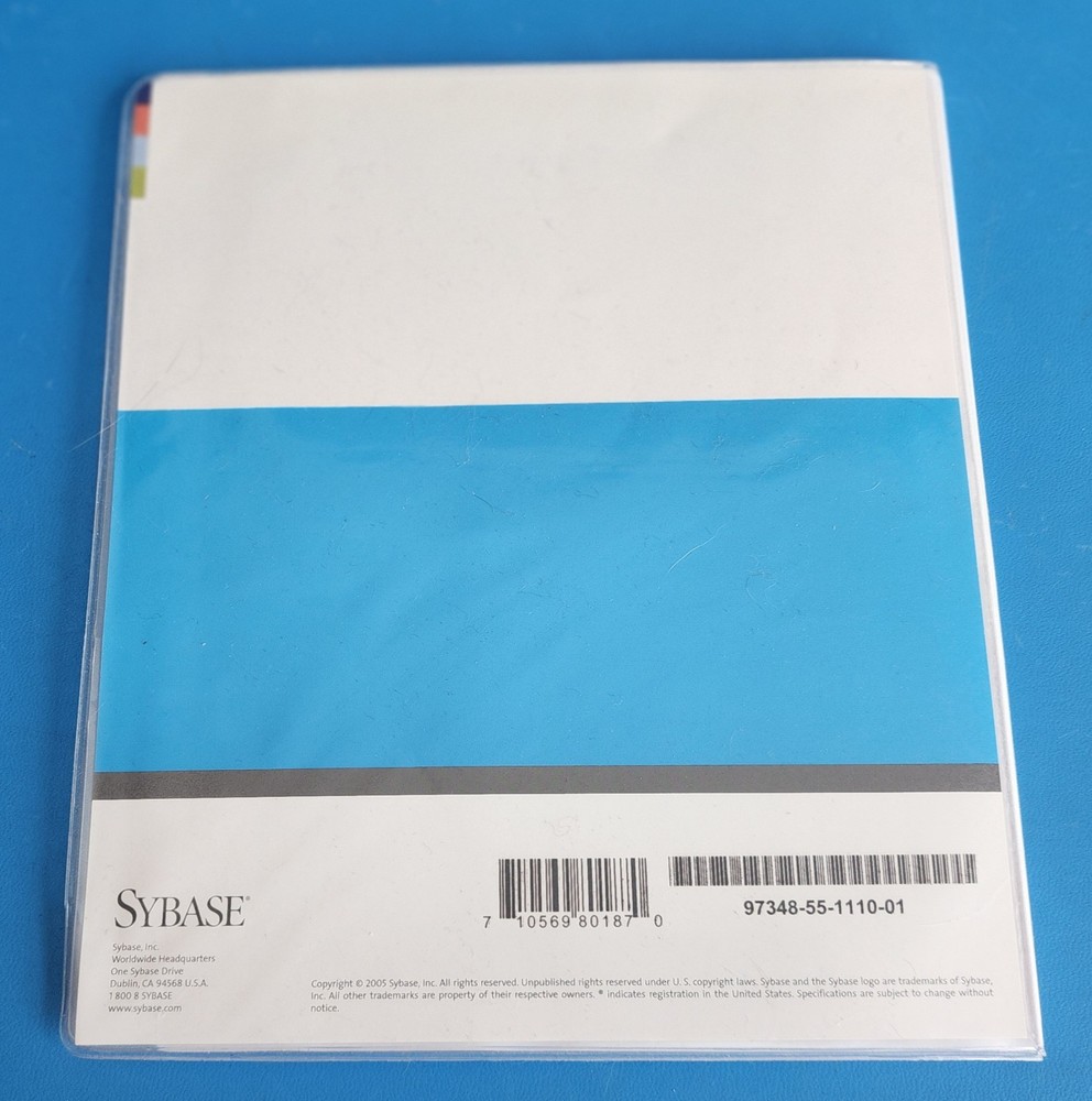 Sybase InfoMaker Version 11.1 Windows x86 3 CDs, InfoMaker 11.1, Getting Started