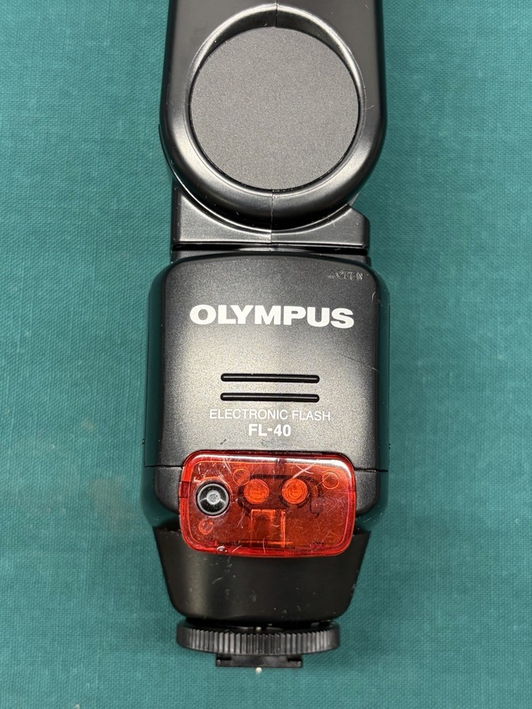 Olympus FL-40 Electronic Flash Unit with Case- Tested (4M)