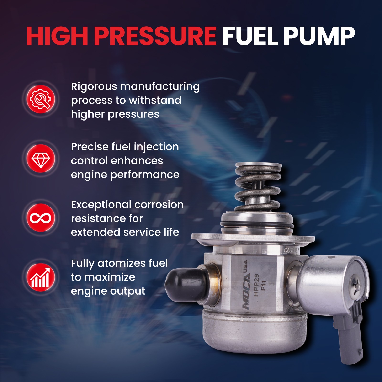 Ford Mustang Explorer Edge Fusion Lincoln High Pressure Fuel Pump