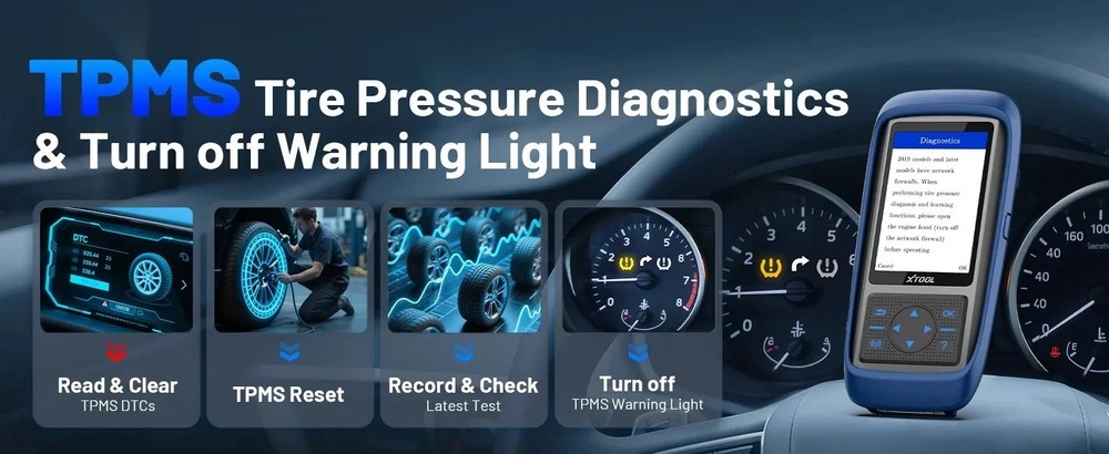 XTOOL TP150 TPMS Programming Tool Kit Universal TPMS Relearn/Reset/Activate