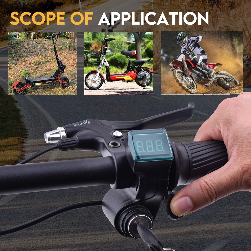 Chokayaky Universal Ebike Throttle with Display elock + throttle + display
