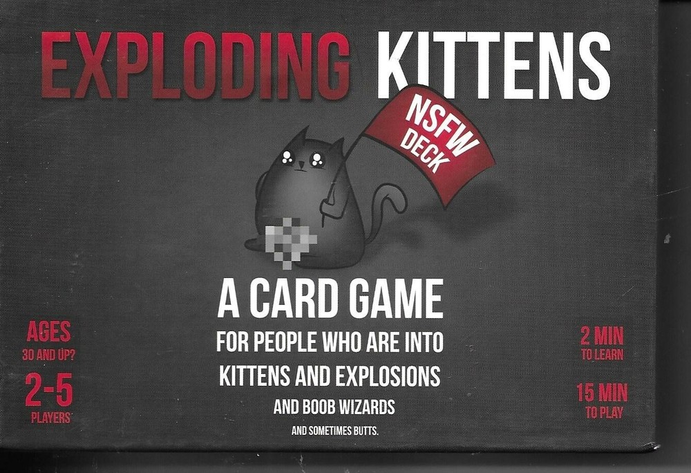 Exploding Kittens Card Game 2015 NSFW Deck