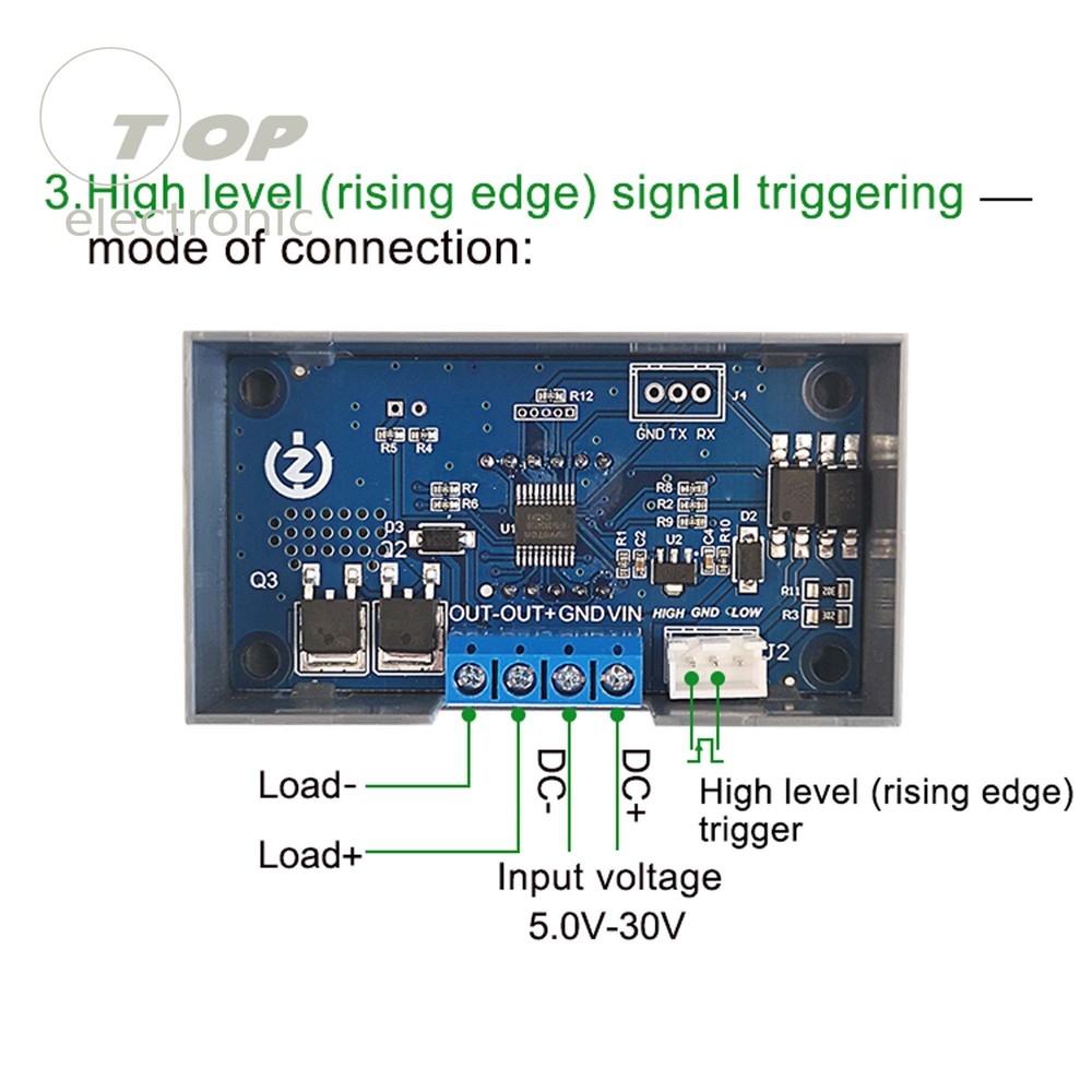 ZK-KTD4 MOS Switch Trigger Cycle Time Delay Relay Module Solenoid Valve Control