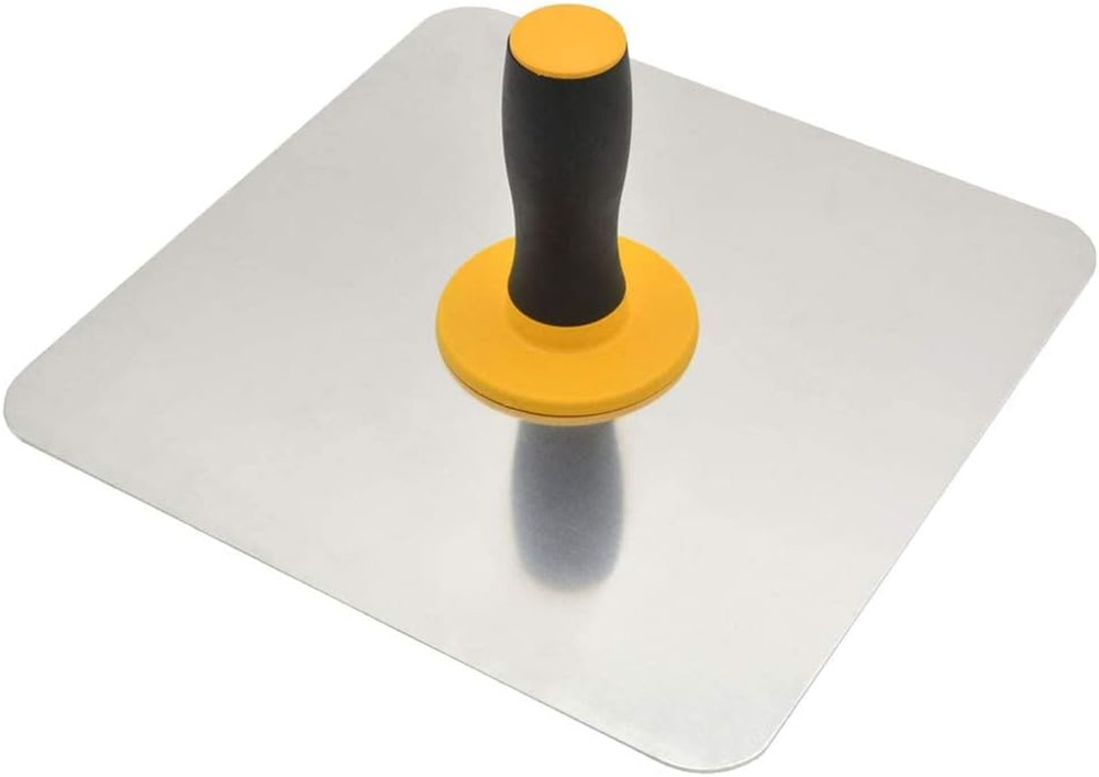 2Pack Aluminium Plastering Hawk with Soft Grip Handle, Plaster Mortar Board Hold