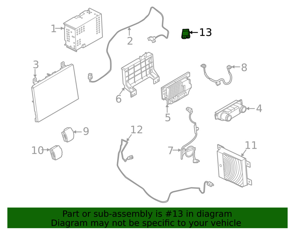 Genuine Ford Navigation Microphone M2DZ-19A391-B