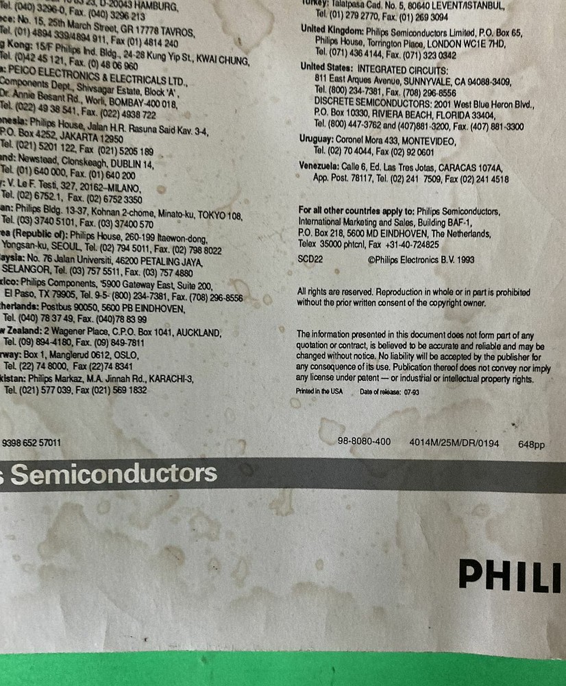 PHILIPS 80C51 Application Notes I²C TreasureTrove WOW ! AWESOME! Much I2C data!