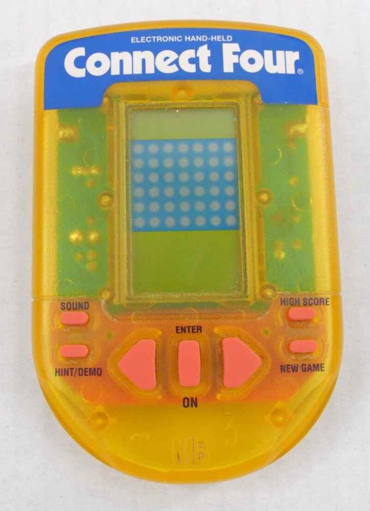 Handheld Electronic Game MB Milton Bradley Connect Four Tested Works