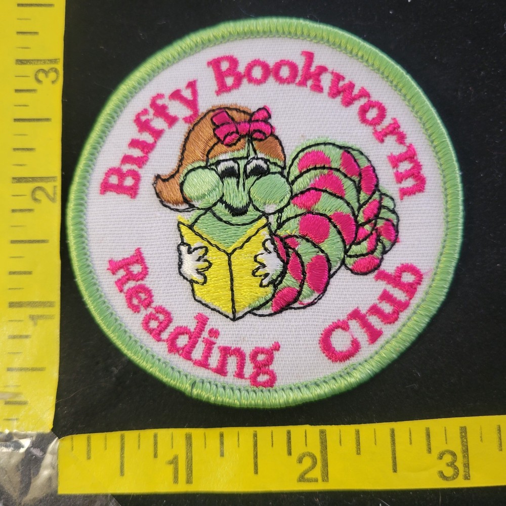 Buffy Bookworm Reading Club Embroidered Jacket Patch Logo