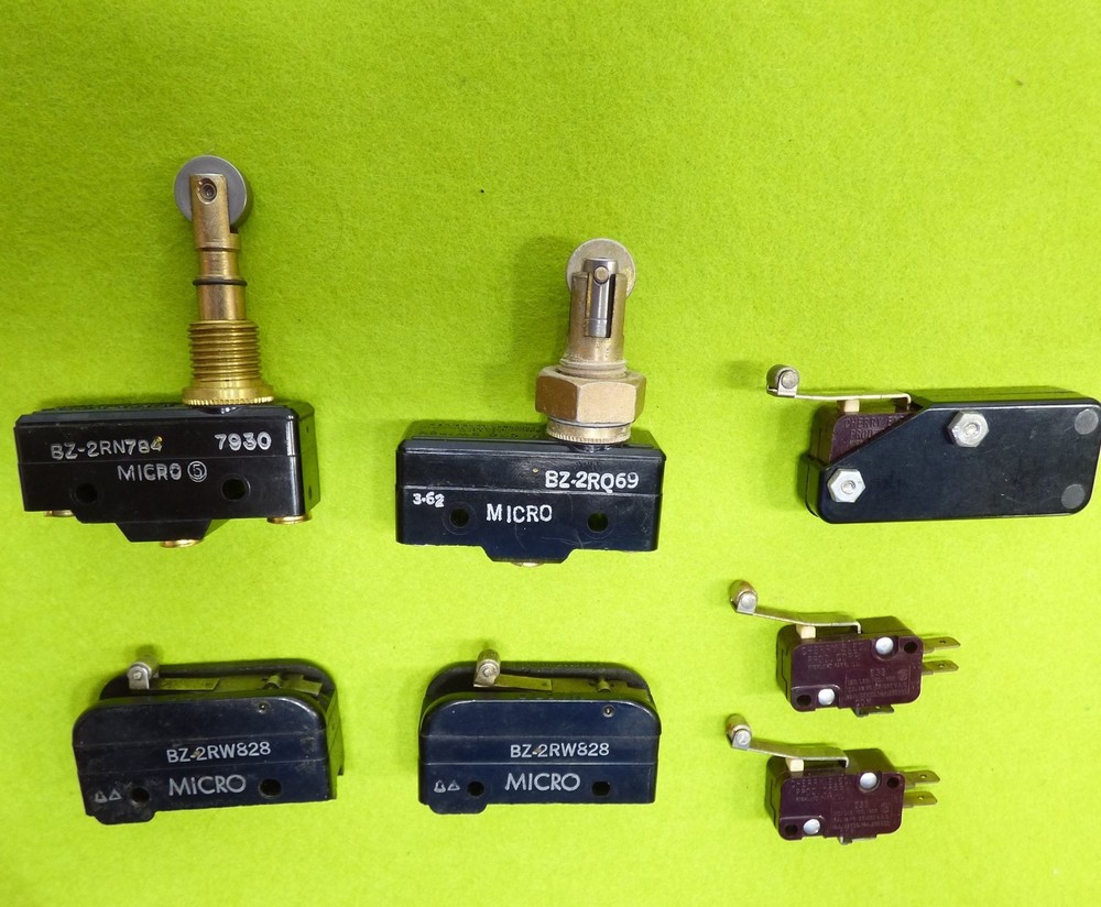 7 Mixed lot roller lever micro switch Honeywell Cherry microswitch