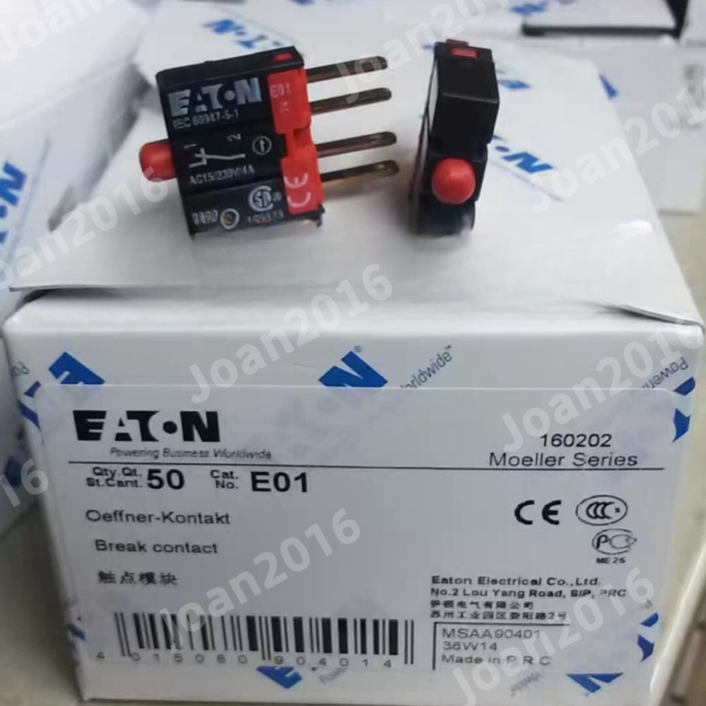 50pcs New EATON  E01 Normally closed contact module
