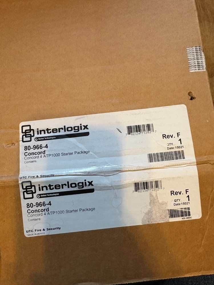 GE Interlogix Concord 4 80-966-4 Security Control Panel