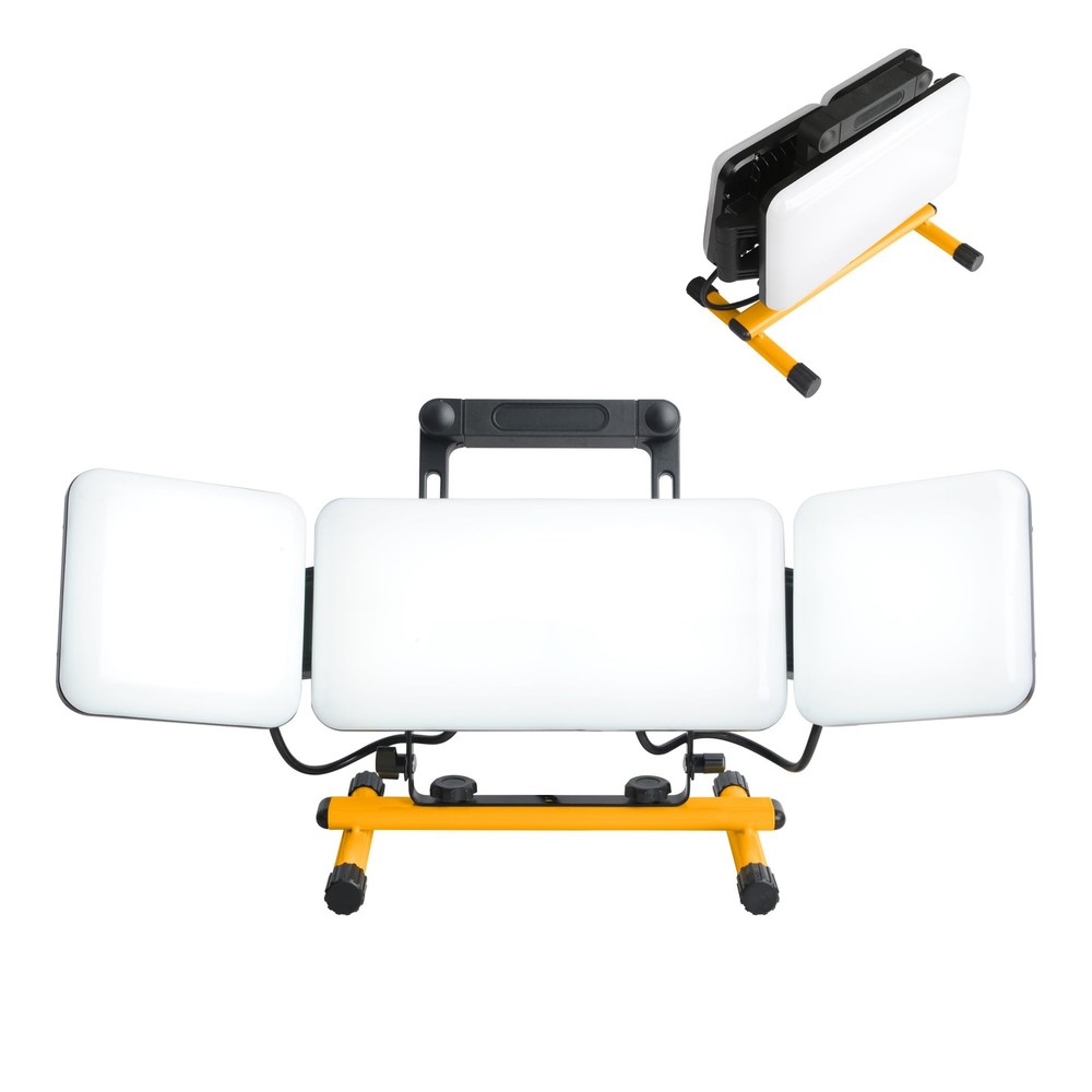 LED Work Lights with Stand, 11000 Lumen Foldable Work Light IP65 Waterproof O...