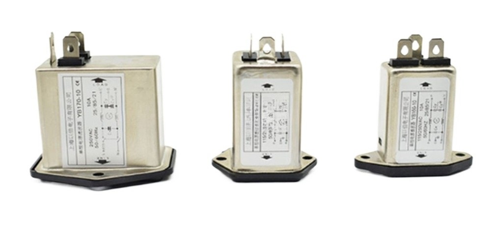 Power filter 220V250V with socket switch single and double fuse three in one/