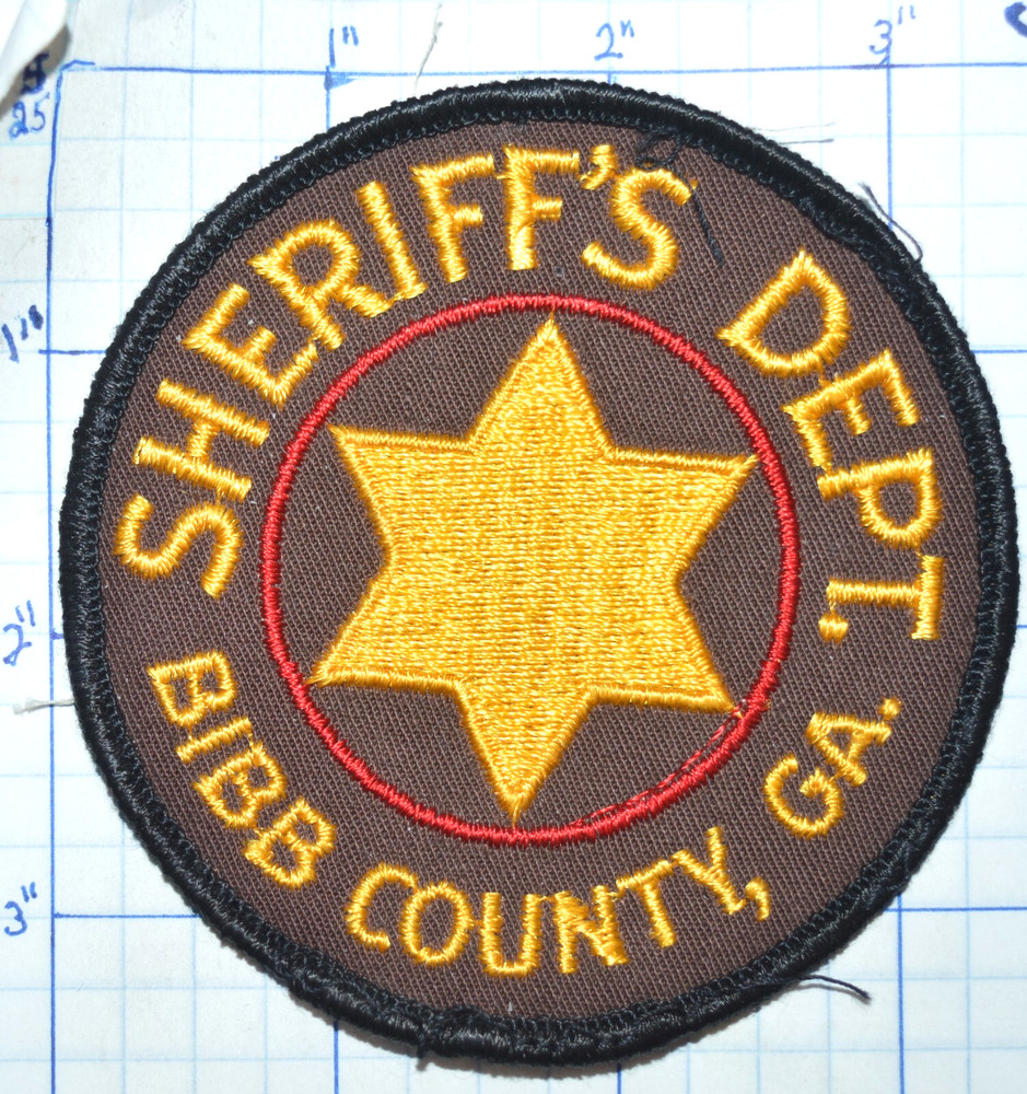 GEORGIA, BIBB COUNTY SHERIFF'S SHERIFF DEPT VINTAGE PATCH