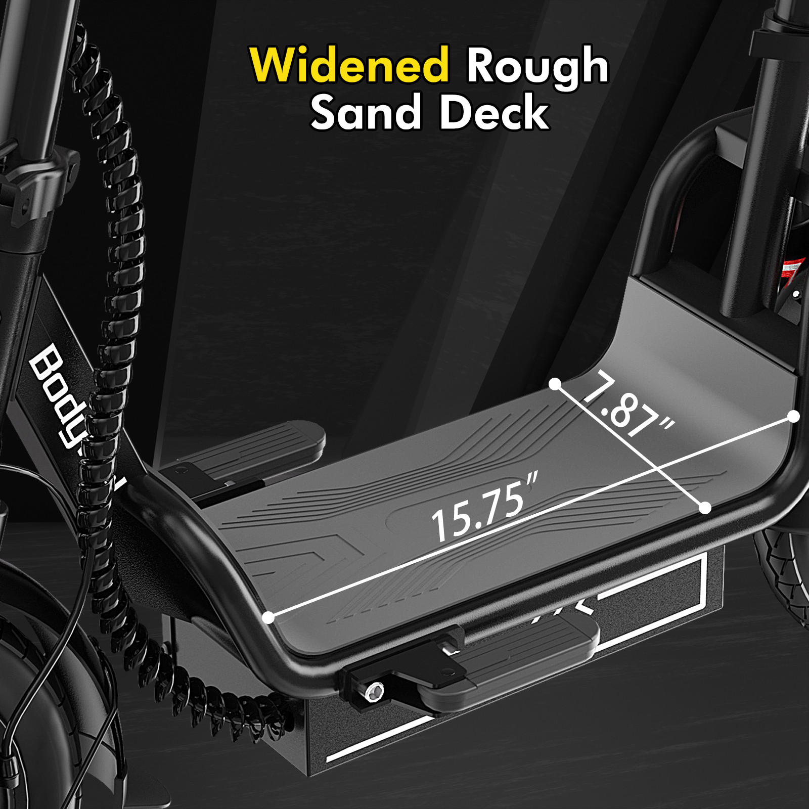 Bodywel Electric Scooter with Seat Adults E Scooter City Commuter Ebike 20MPH