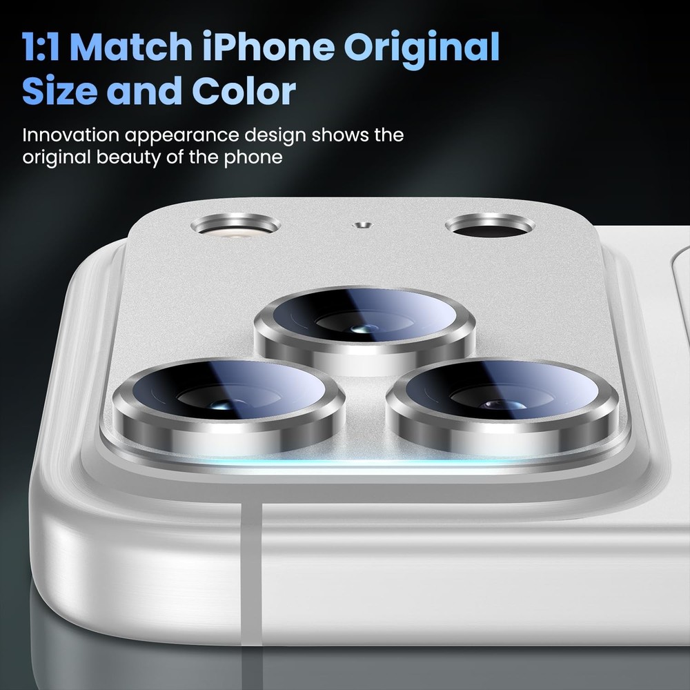 Camera Lens Protector for iPhone 17 Pro Max/ Air/17 Full Coverage Metal Cover