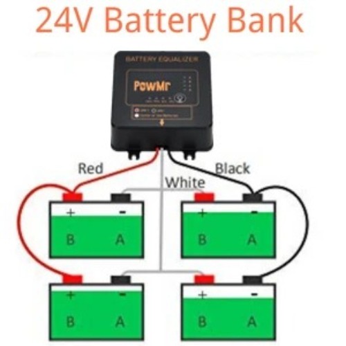 48V Battery Equalizer Voltage Balancer for Lead Acid Lithium Batterries Parallel