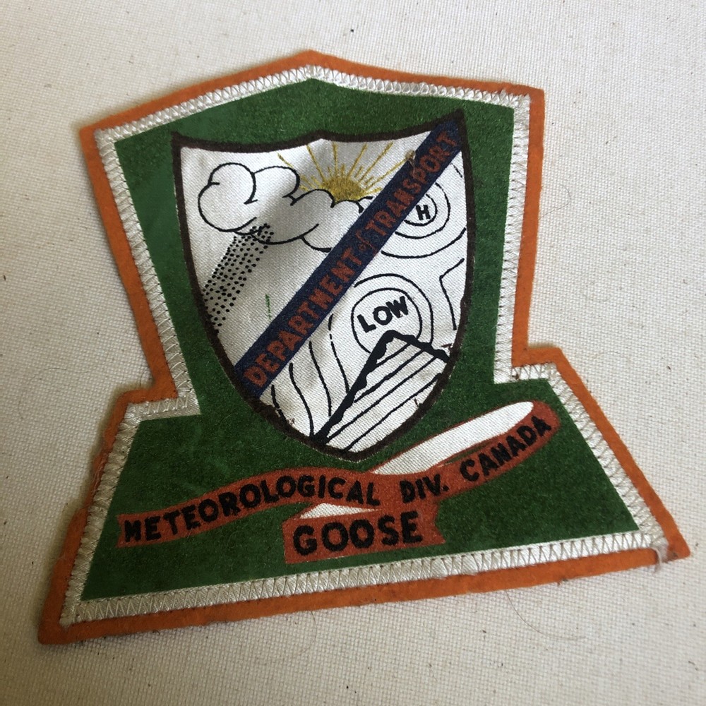 WW2 METEOROLOGICAL DIV. Canada GOOSE FLIGHT JACKET PATCH WWII