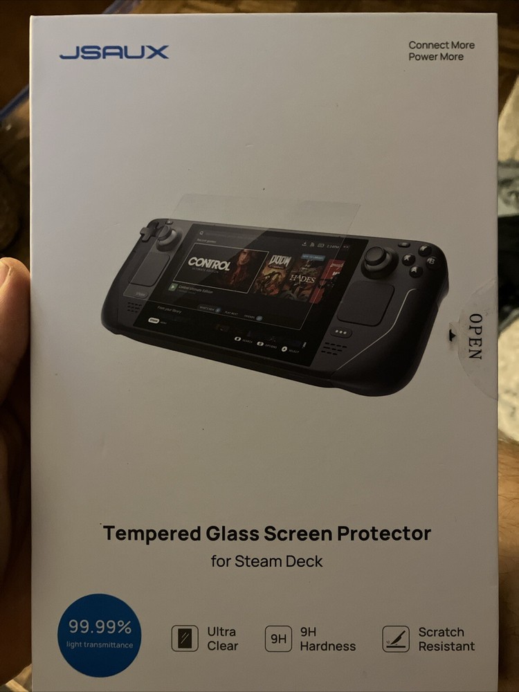 Jsaux Steamdeck Tempered Glass Screen Protector (2pack)