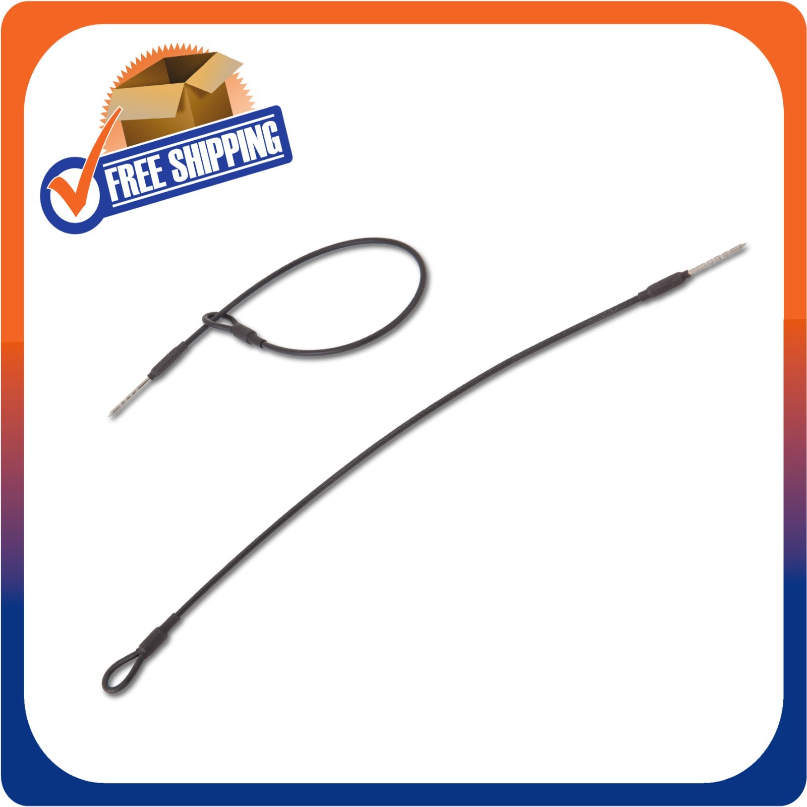 100 LANYARD WIRE LOOP TO PIN 7" FOR MINI TAG EAS SECURITY CHECKPOINT SYSTEMS