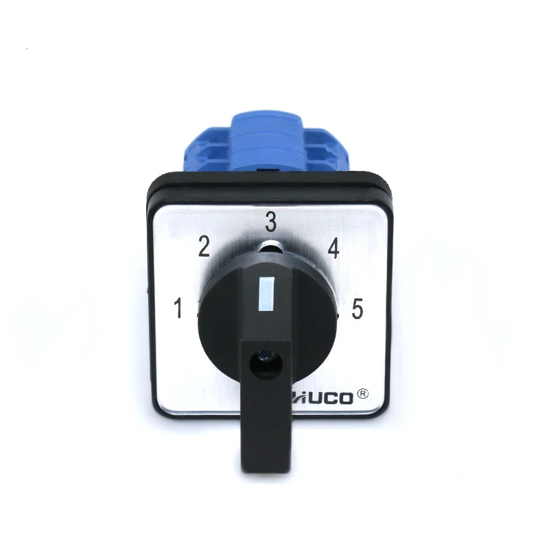 20A Changeover Switch Rotary Selector Cam 660V 5 Position 3 Phase Panel Mounted