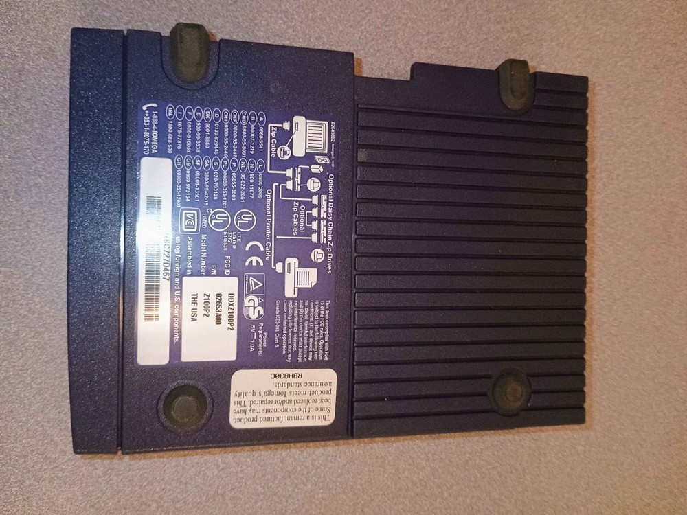 Iomega - 100MB External PC Zip Drive - Blue Parellel