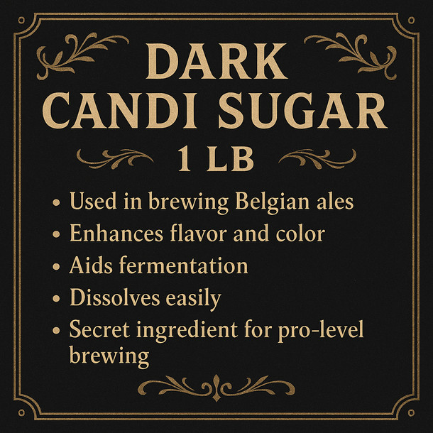 LD Carlson Dark Candi Sugar 1 lb