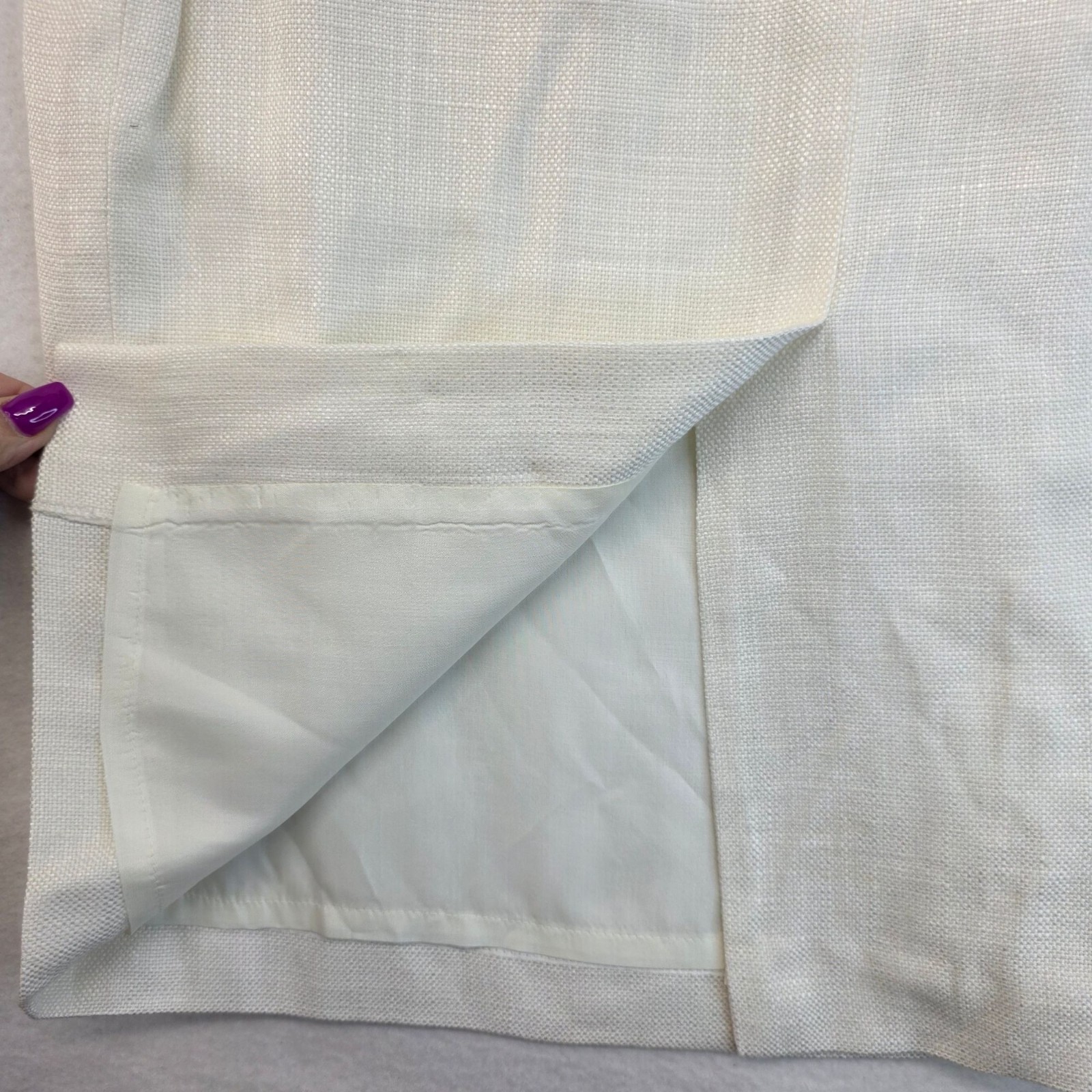 Vintage Susan Bristol Pencil Skirt Sz 8 Ivory Deadstock USA Neutral Fairy Career