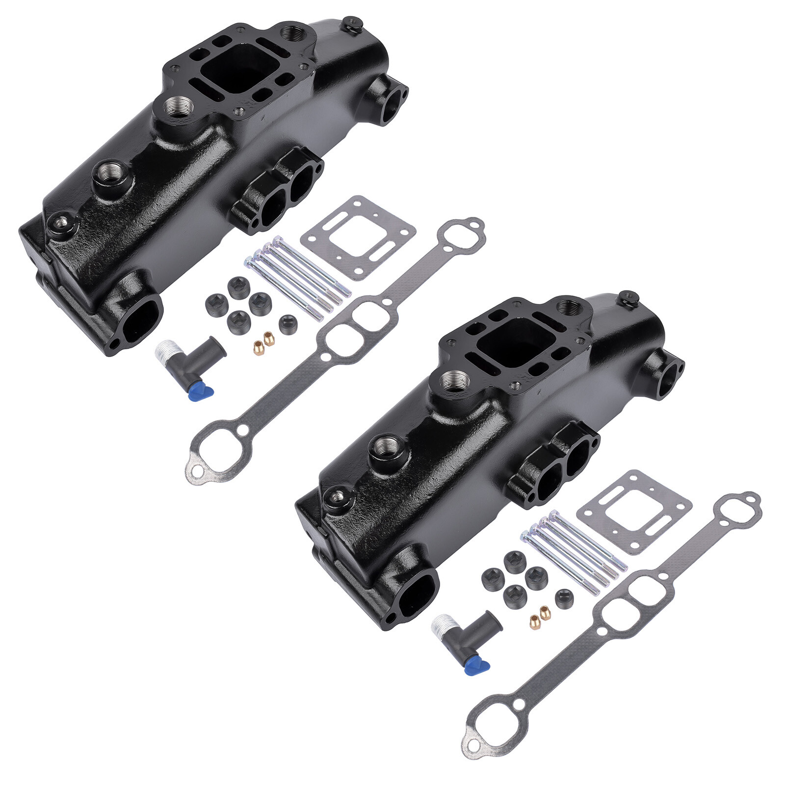 2Pcs Exhaust Manifold 860246Q11 for Mercruiser Marine 5.0 305 5.7 350 1983-2002