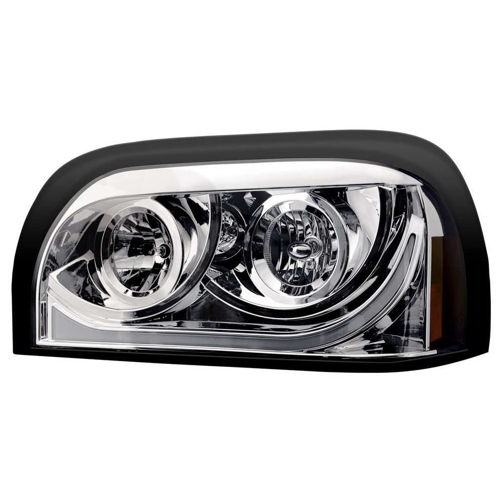 Freightliner Century LED Marker/Turn Chrome Headlight Assembly - Driver Side