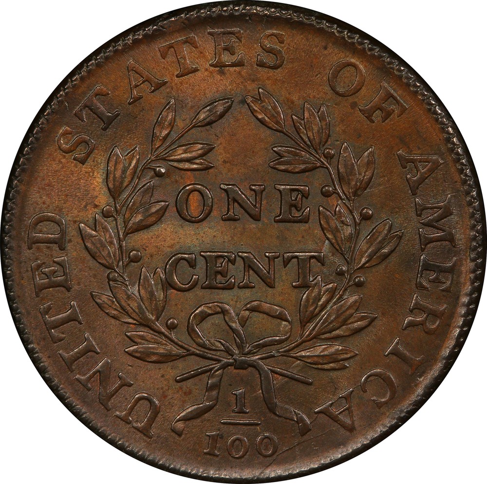 1798 DRAPED BUST 1C PCGS MS 65+ BN