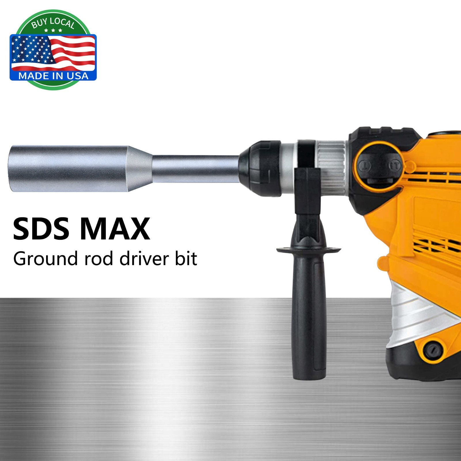 3/4” SDS Max Ground Rod Driver for Driving Ground Rods Great for All SDS MAX