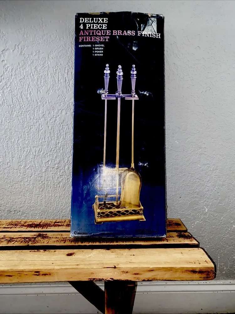 Vintage Brass Fireplace Tools