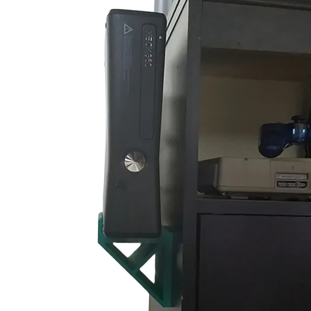 Microsoft Xbox 360 Slim Wall Mount Bracket Console Holder Shelf Display Hanger