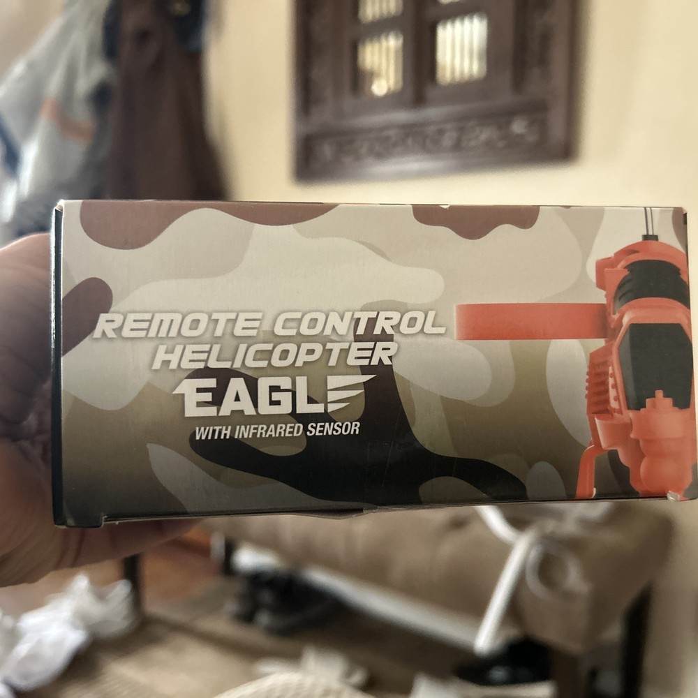 Remote Control Helicopter Eagle XVB Flies 20’ Lithium 3.7 V Battery Age 10+