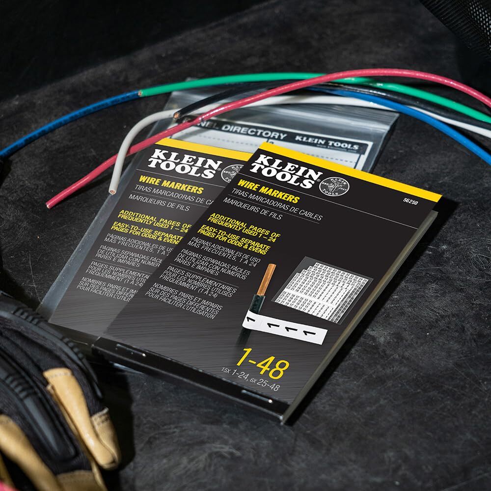 Klein Tools 56250 Wire Markers - Numbers 1-48