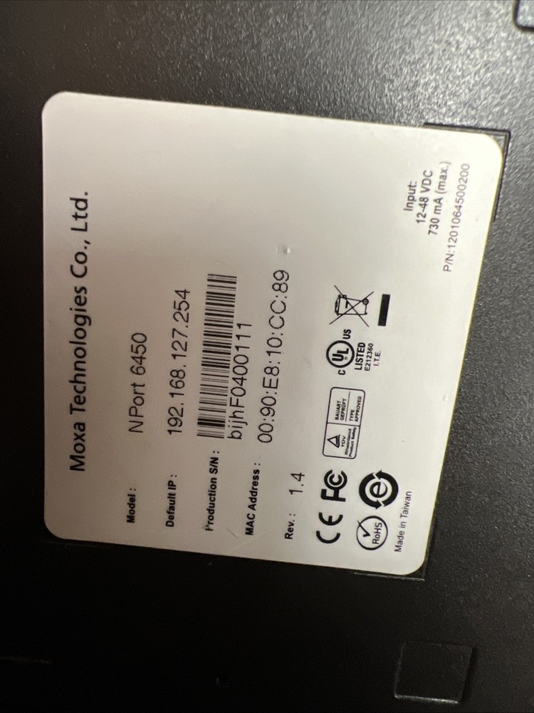 Moxa NPort 6450 Secure Device Server Module