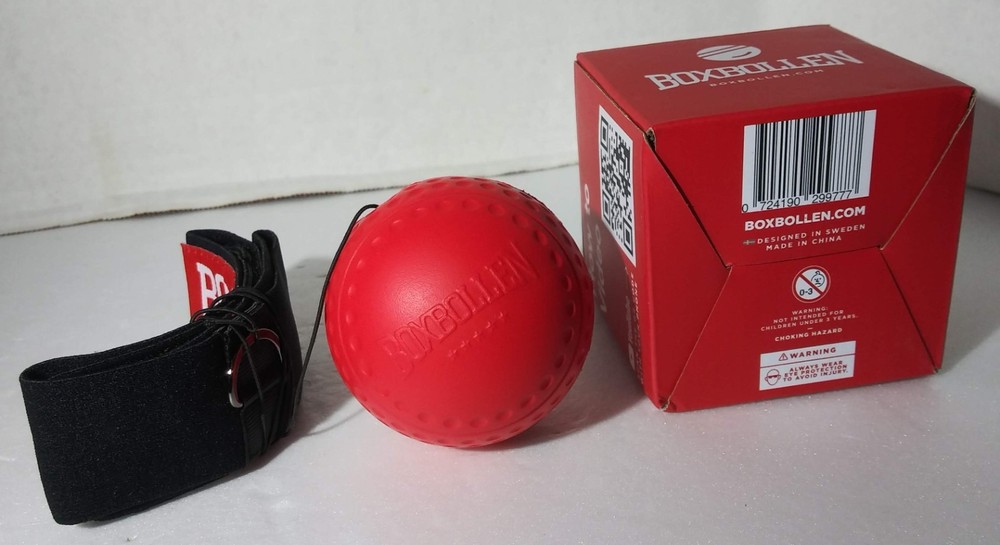 Boxbollen MMA Gear Boxing Target Practice Ball - Interactive Boxball App, Red