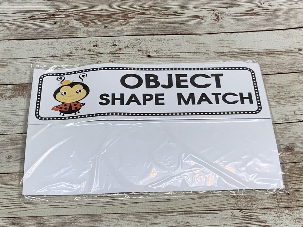 Love Bug - Themed Learning Centers - Laminated -Object Shape Match