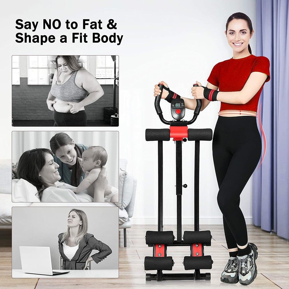 Pre-Owned Ab Workout Equipment Ab Machine Abdominal Exercise Foldable Home Gym