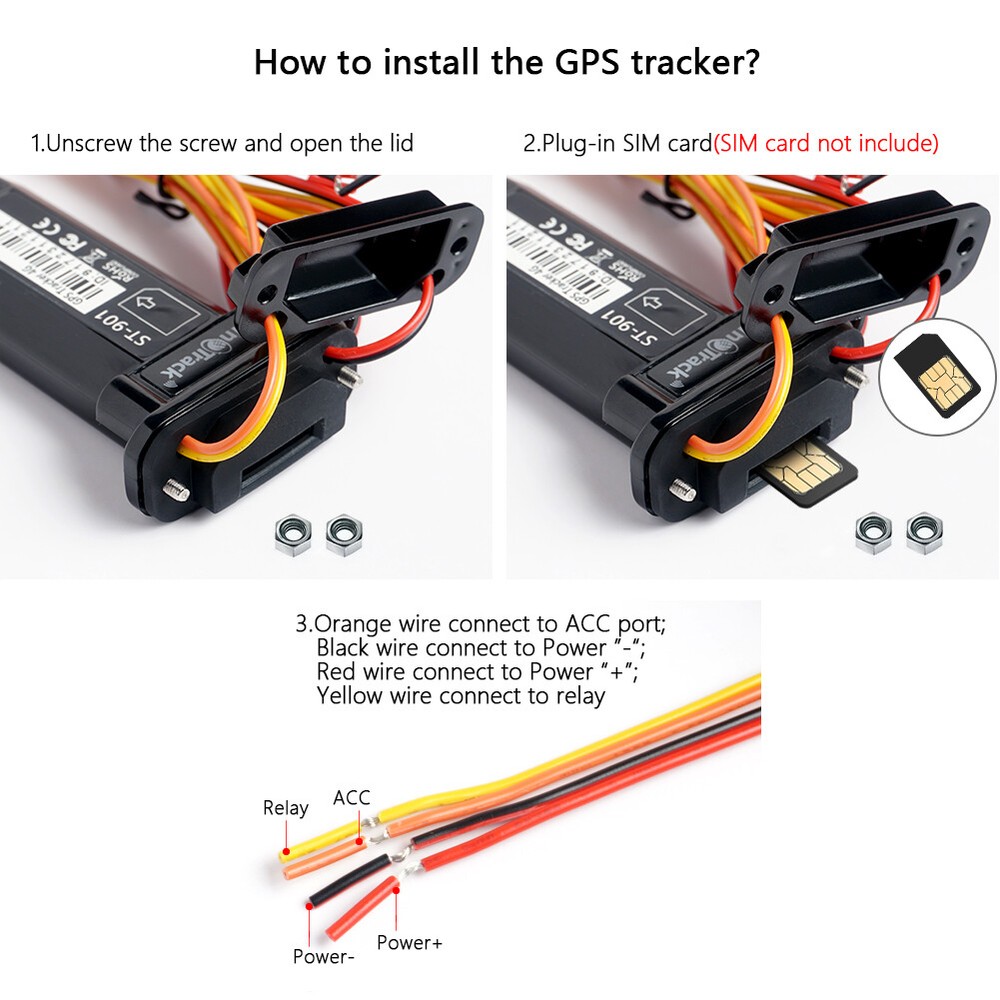 Sinotrack ST-901L 4G LTE - GPS Tracker Kill Switch Waterproof Easy Install