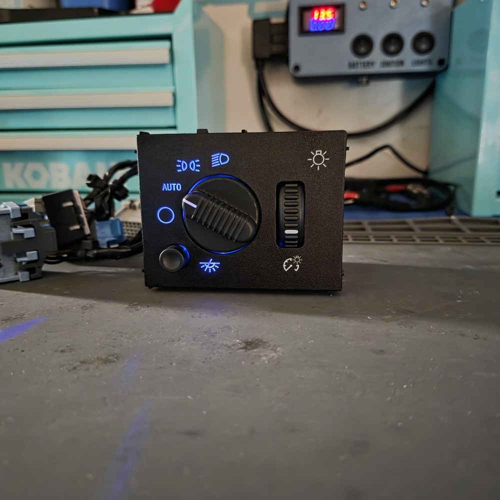 03-06 Headlight Switch Silverado Sierra YOUR CHOICE LED Custom Dimmer Lighting