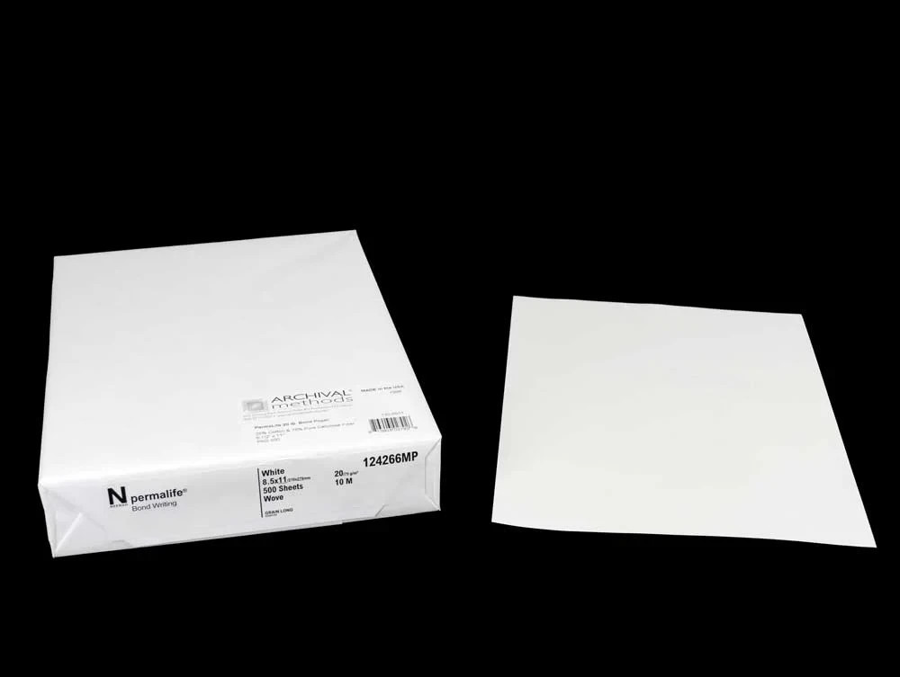 Permalife 20lb Bond Paper A4 8-1/4 x 11-3/4 – Archival Acid-Free Paper (100 Pack