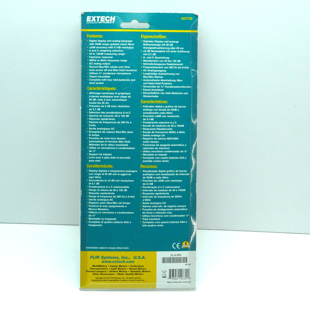 EXTECH 407730 Digital Sound Level Meter FAST SHIPPING