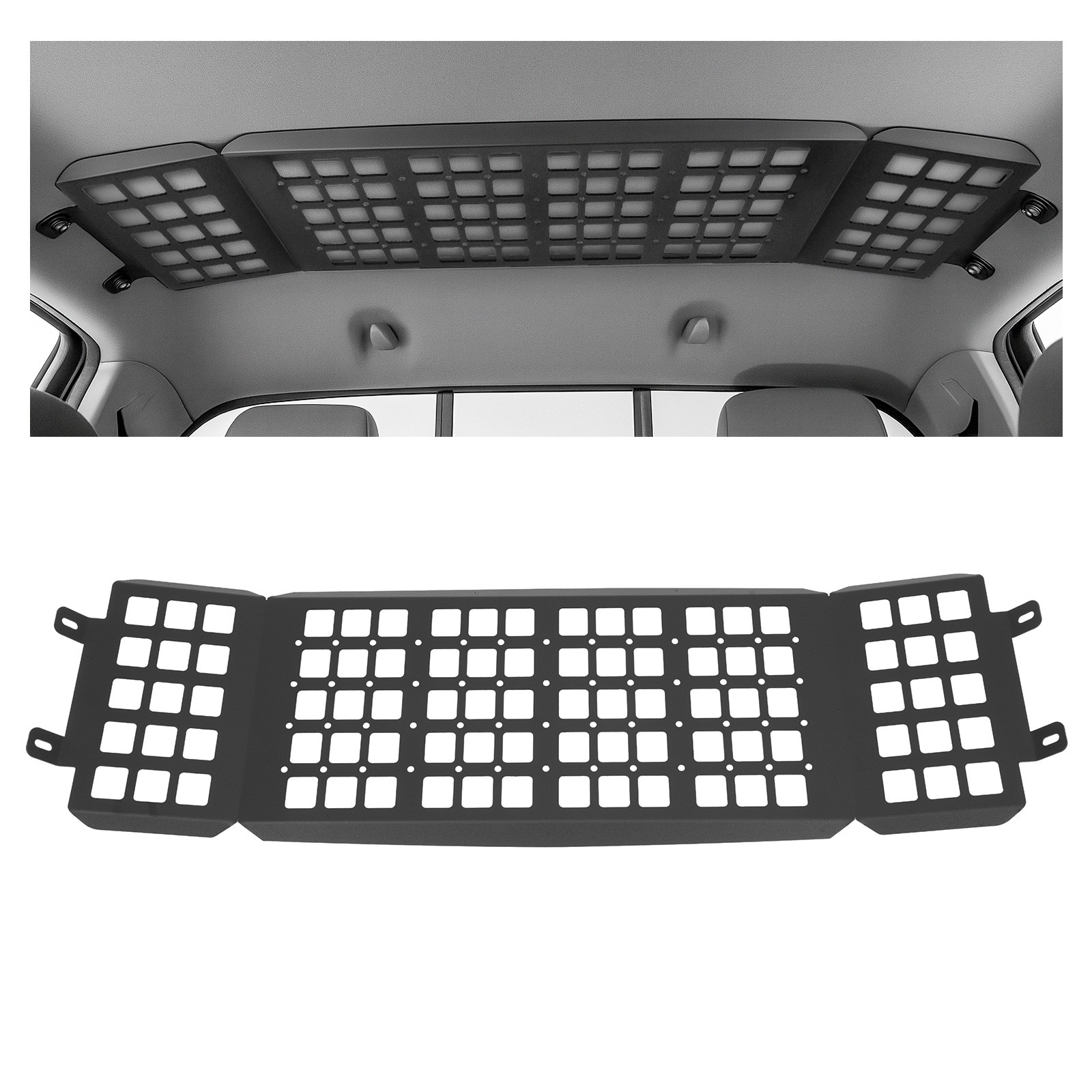 Molle Panel Roof Rack For Toyota Tacoma 2005-2015 2nd Gen Double Cab 4-Door