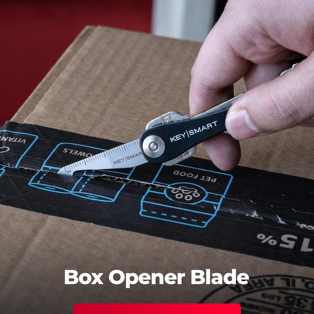 MultiTool - 5-in-1 Multi-Purpose Keychain Tool with Box Opener, Ruler, Pry Ba...