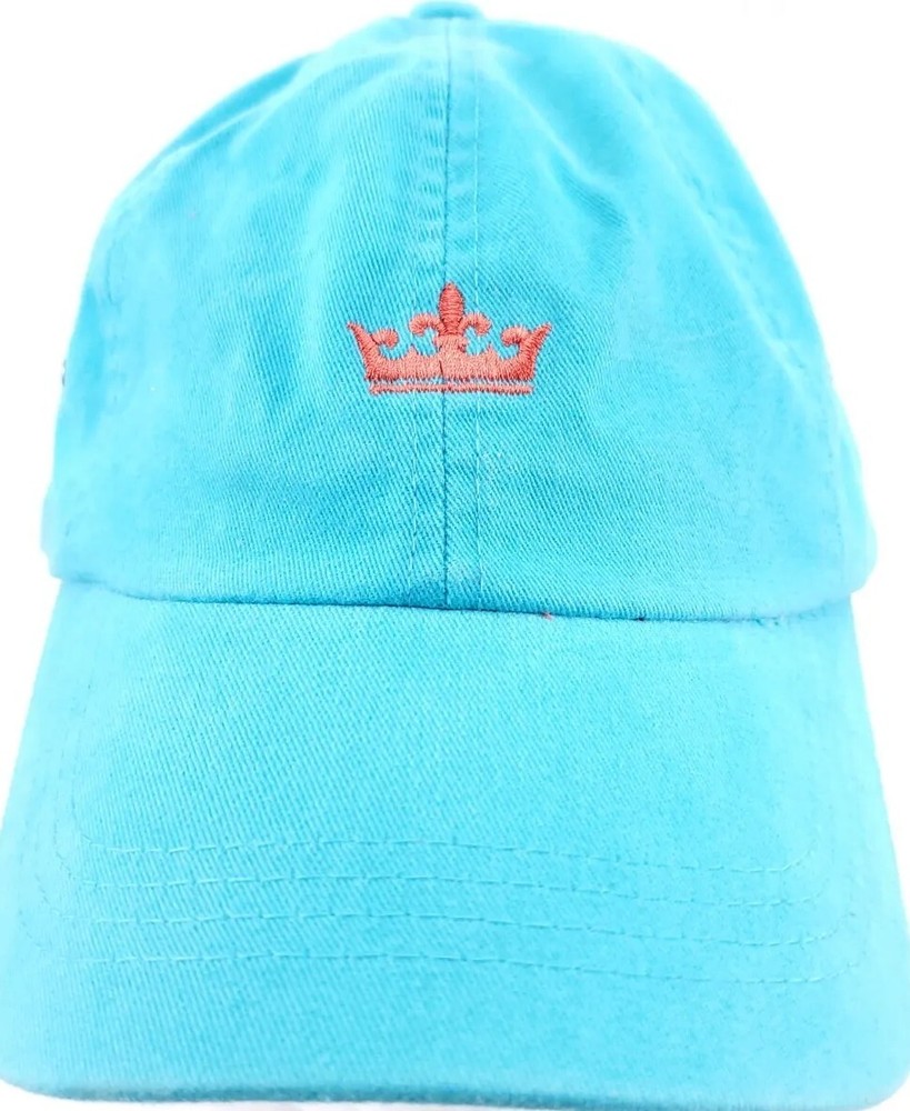 Peter Millar Hat Cap Strap back Golf Adjustable Embroidered Logo Turquoise
