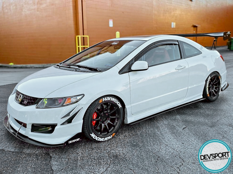 DevSport Front Bumper Splitter (06-11 Honda Civic FG1 FG2 FA5) Lip Spoiler