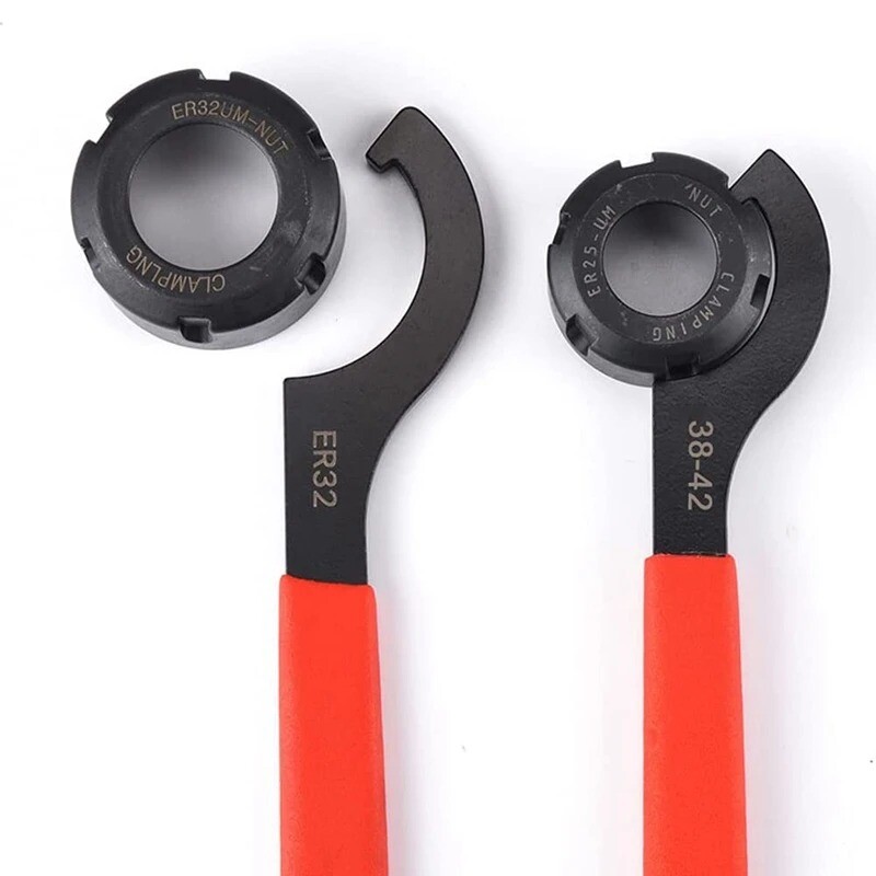 Coilover Wrench, Hook Wrenches Tools Set Shock Spanner Wrench Set C-Shape