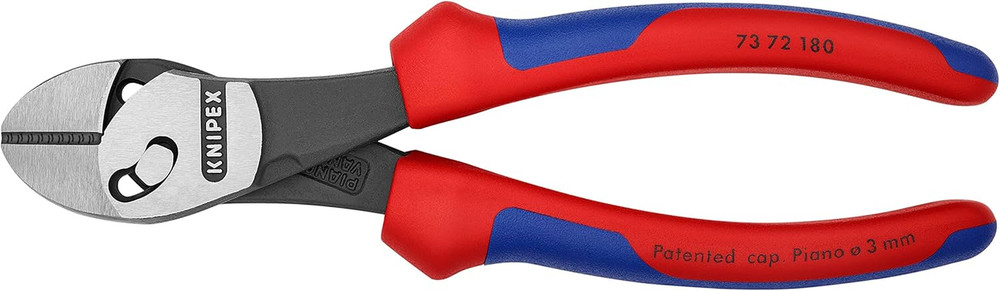 Knipex 73 72 180 BK Twinforce High Performance Leverage Diagonal Cutter with Com
